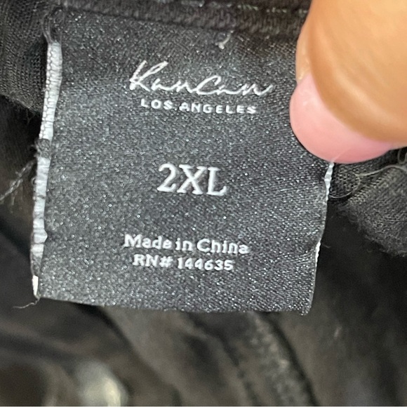 KanCan Hazy Mid Rise Distressed Skinny Jeans Black Stretch Pocketd Womens 2XL - Picture 7 of 9